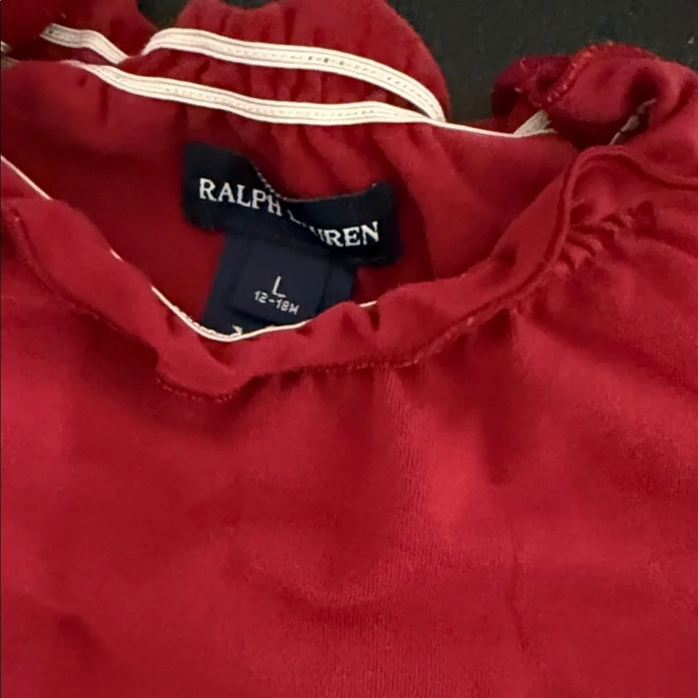 Ralph Lauren Cherry Red Kids Bodysuit 90’s